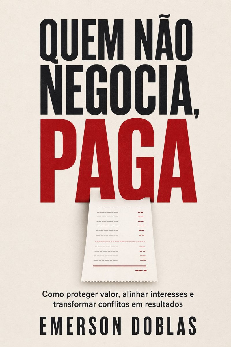 Capa do ebook Quem Não Negocia, Paga, de Emerson Doblas